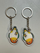 White Bellied Caique Keychain