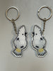 Umbrella Cockatoo Keychain