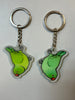 Green Indian Ringneck Keychain