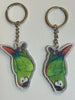 Military Macaw Keychain