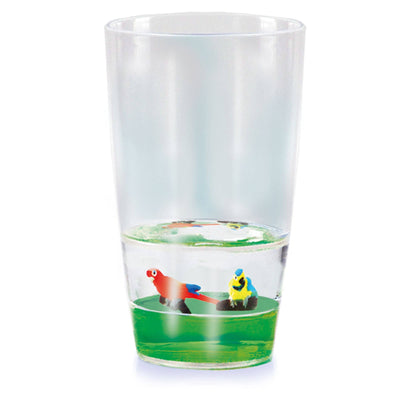 Floatarama Tumbler - Parrots, 9oz Drinking Glass