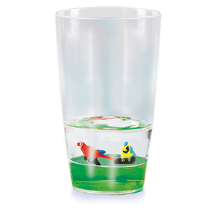 Floatarama Tumbler - Parrots, 9oz Drinking Glass