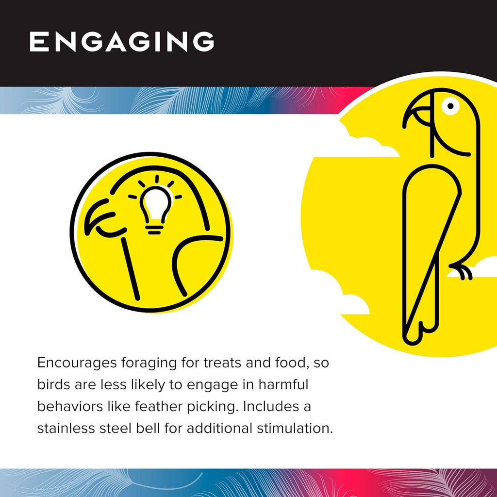 Foraging Capsule Foraging Capsule Bird Toy – Featherland | TC Feathers Aviary