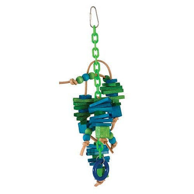 Tug Lover Bird Toy with Wooden Beads