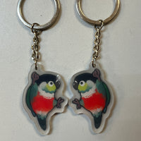 Black Capped Conure Keychain