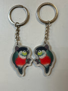 Black Capped Conure Keychain