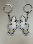 Umbrella Cockatoo Keychain