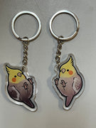 Normal Cockatiel Keychain
