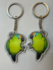Peach Front Conure Keychain