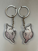 Whiteface Cockatiel Keychain