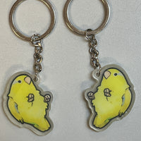 Yellow Parrotlet Keychain