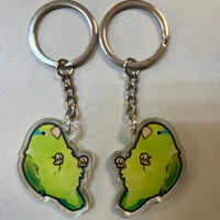 Green Parrotlet Keychain
