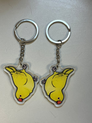 Yellow Indian Ringneck Keychain