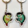 Normal/Turquoise Green Cheek Conure Keychain